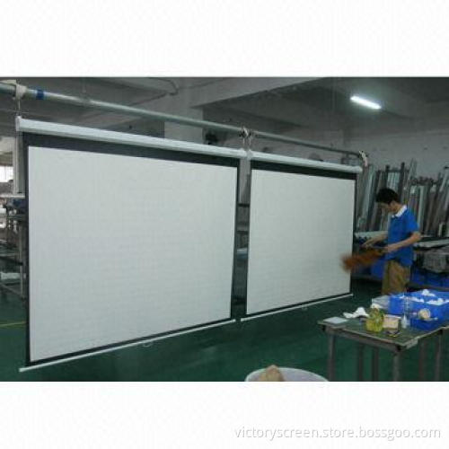Manual Projection Screen with 60-inch Size, 1:1, Matte White Fabric